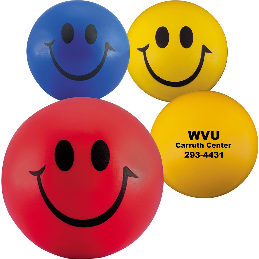 Smiley Face Stress Balls (Economy) | Custom Stress Balls | 0.73 Ea.