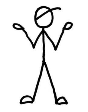 No background clipart of confused stick figure - ClipartFox