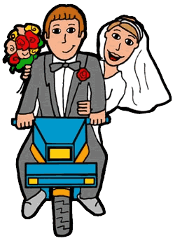 Getting married clipart