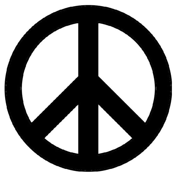 Download your free Peace Sign Stencil here. Save time and start ...