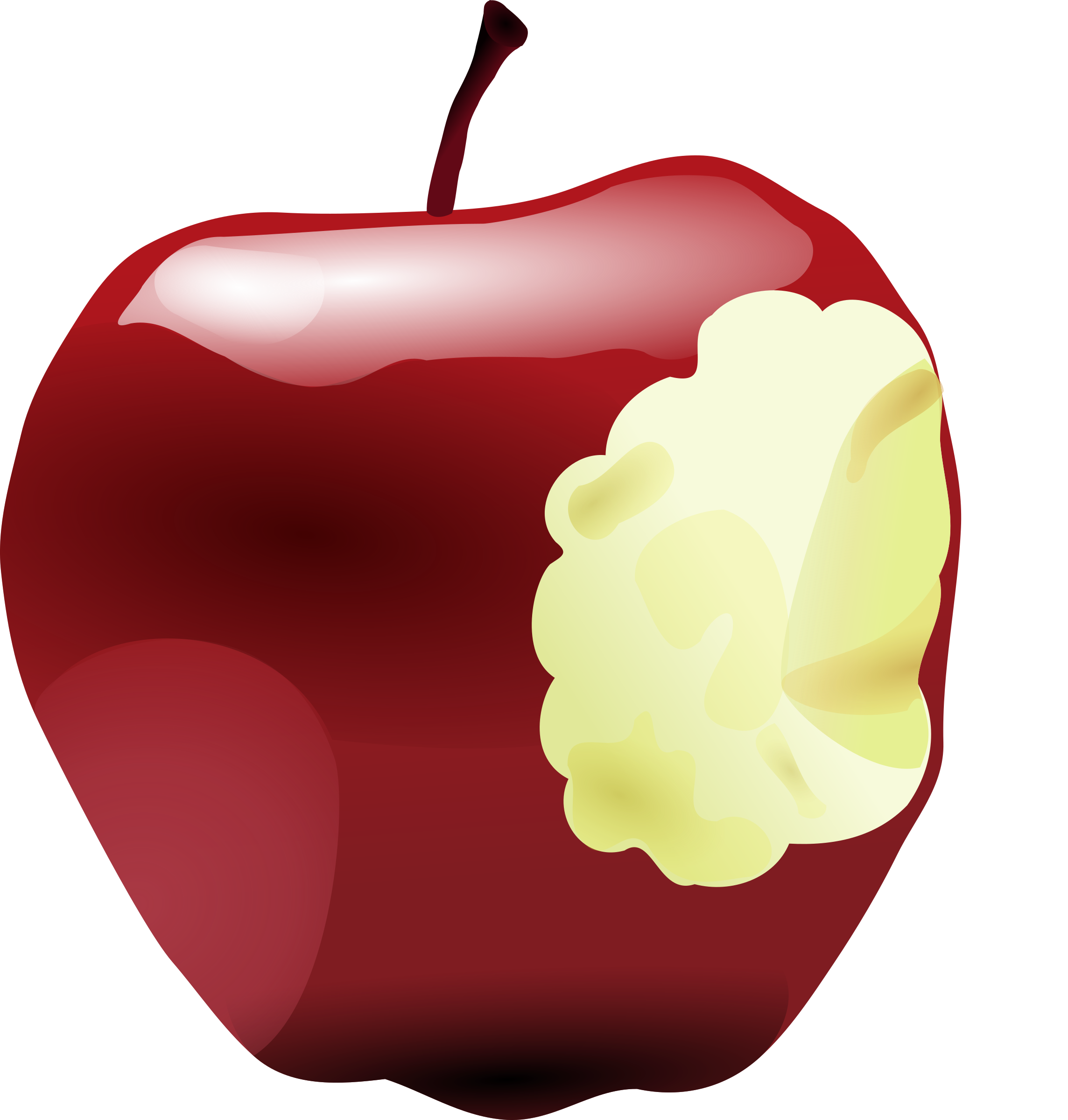 Red delicious apple clipart