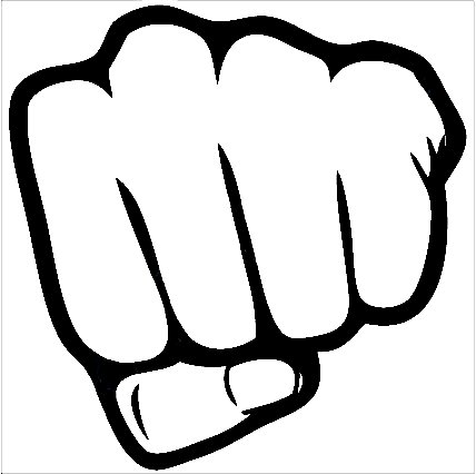 Fist Punch Funny Decal, humor bumper decals, funny humor stickers ...