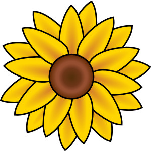 Sunflower clip art - Polyvore
