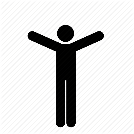 Arm, arms raised, man, people, person, stand, standing icon | Icon ...