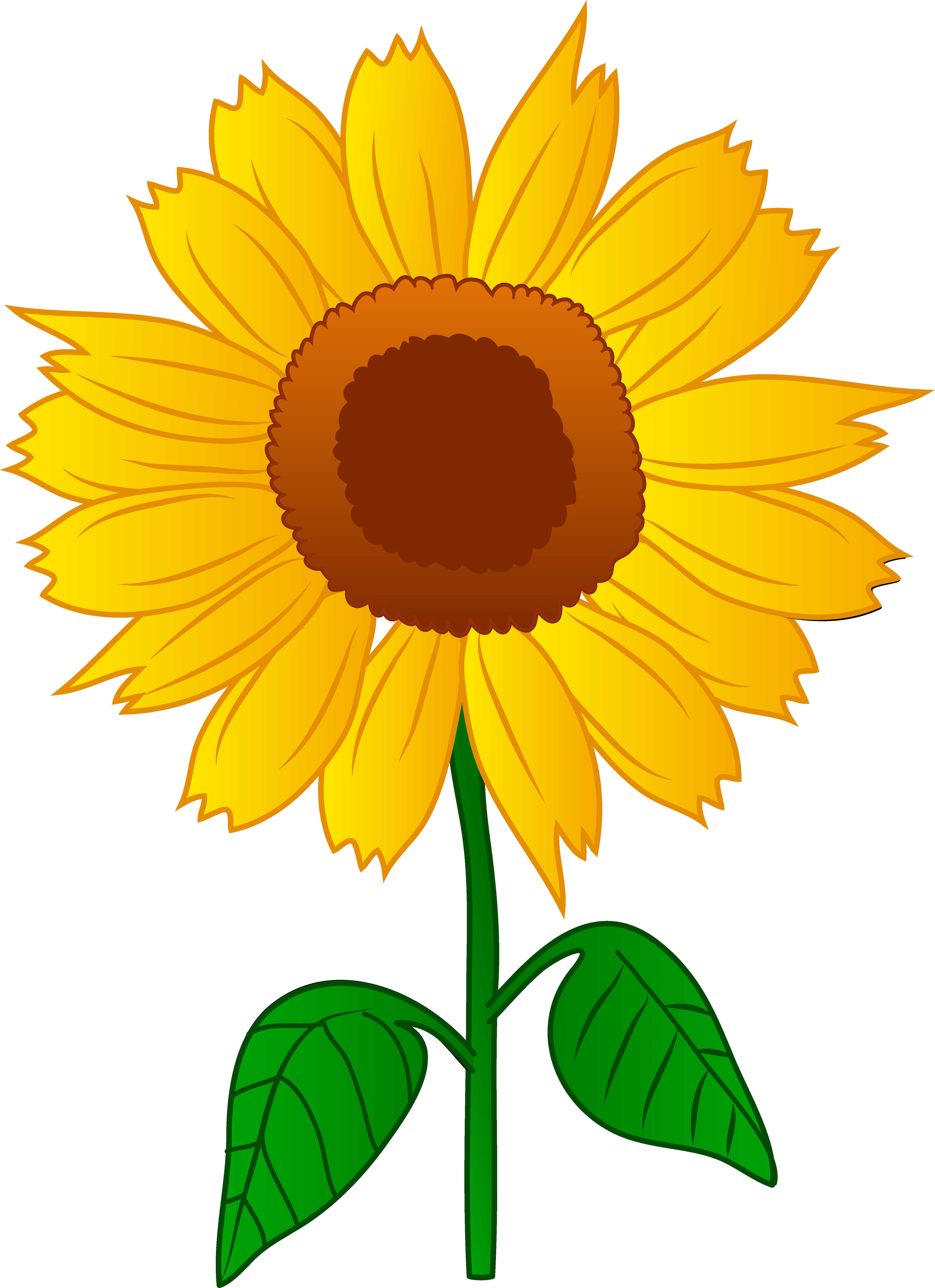 Cartoon Sunflowers Clipart - Cliparts and Others Art Inspiration