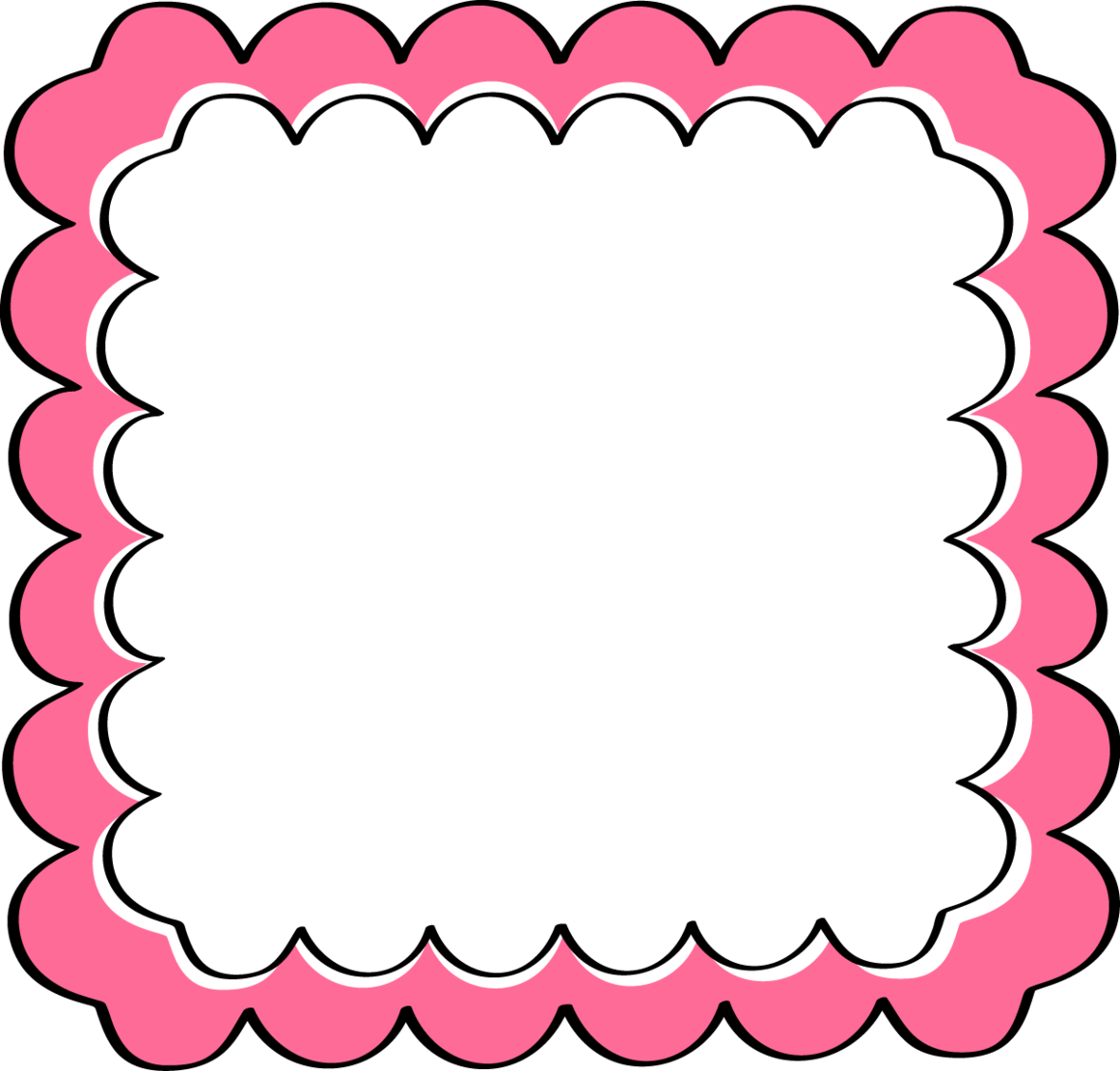 Pink Scroll Frame Clip Art Clipart Panda Free Images