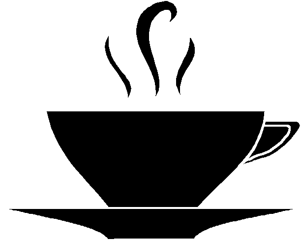 tea cup clipart black and white - photo #12