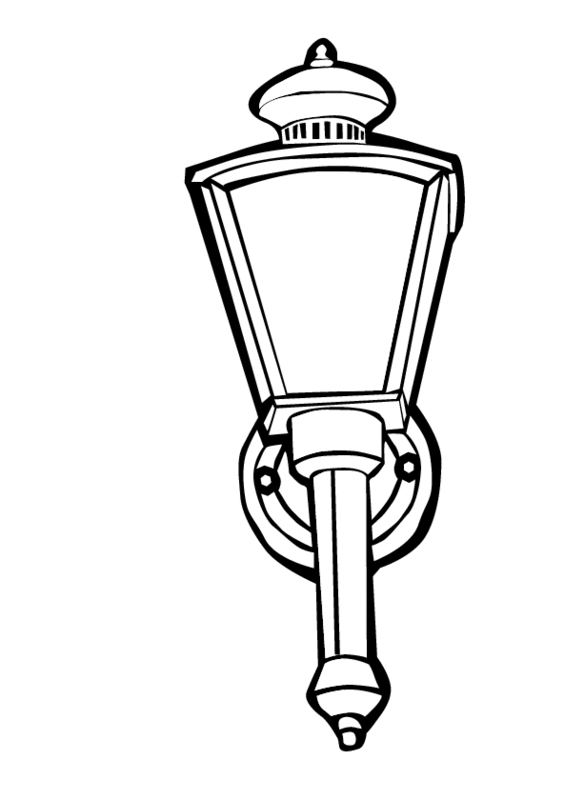 Lamps Pictures For Kids Colouring - ClipArt Best