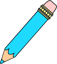 Back to School Graphics, Blue Pencils Clip Art (Free printables)