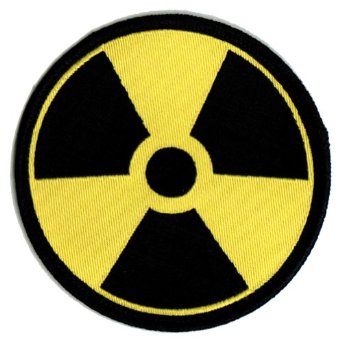 Nuclear Radiation Symbol Embroidered Patch Iron-On ...