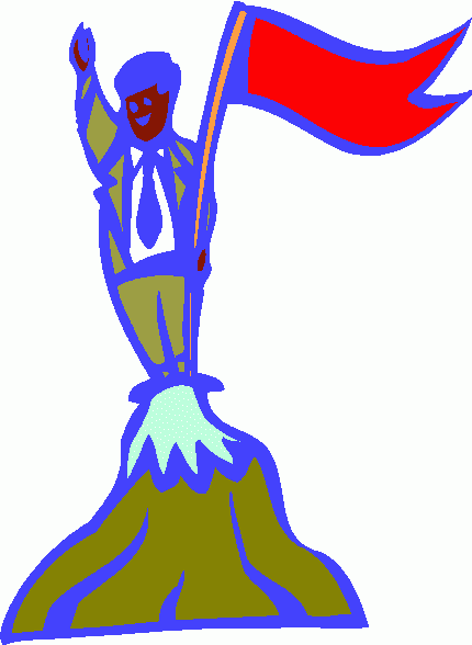 clipart man on mountaintop - photo #24