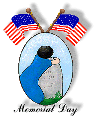 Memorial Day clip art of weeping women at a grave with Memorial ...