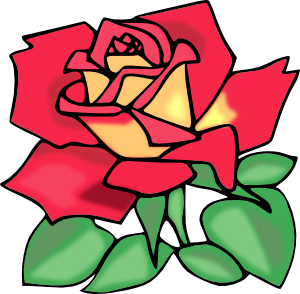 Red Rose clip art Free Vector