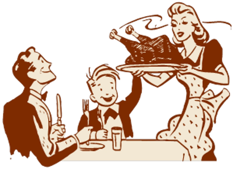 clipart christmas dinner table - photo #33