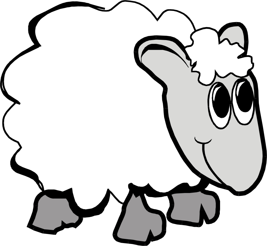 free clip art cartoon sheep - photo #36