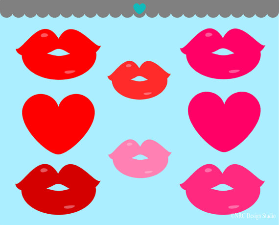 valentine kiss clipart - photo #31