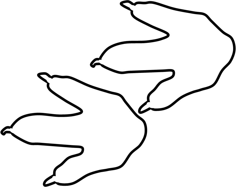 dinosaur tracks clipart - photo #27