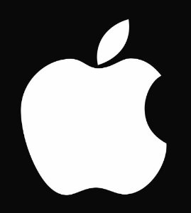 Apple Logo Die Cut Vinyl Decal Sticker 6" White : Amazon.com ...