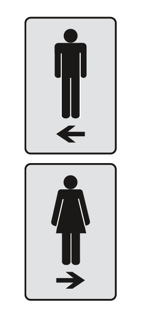 Mens Restroom Signs | Womens Restroom Signs | Handicapped Bathroom ...