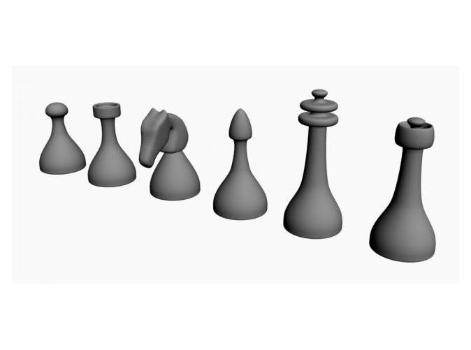 Chess Pieces by WelshDesigns on Shapeways