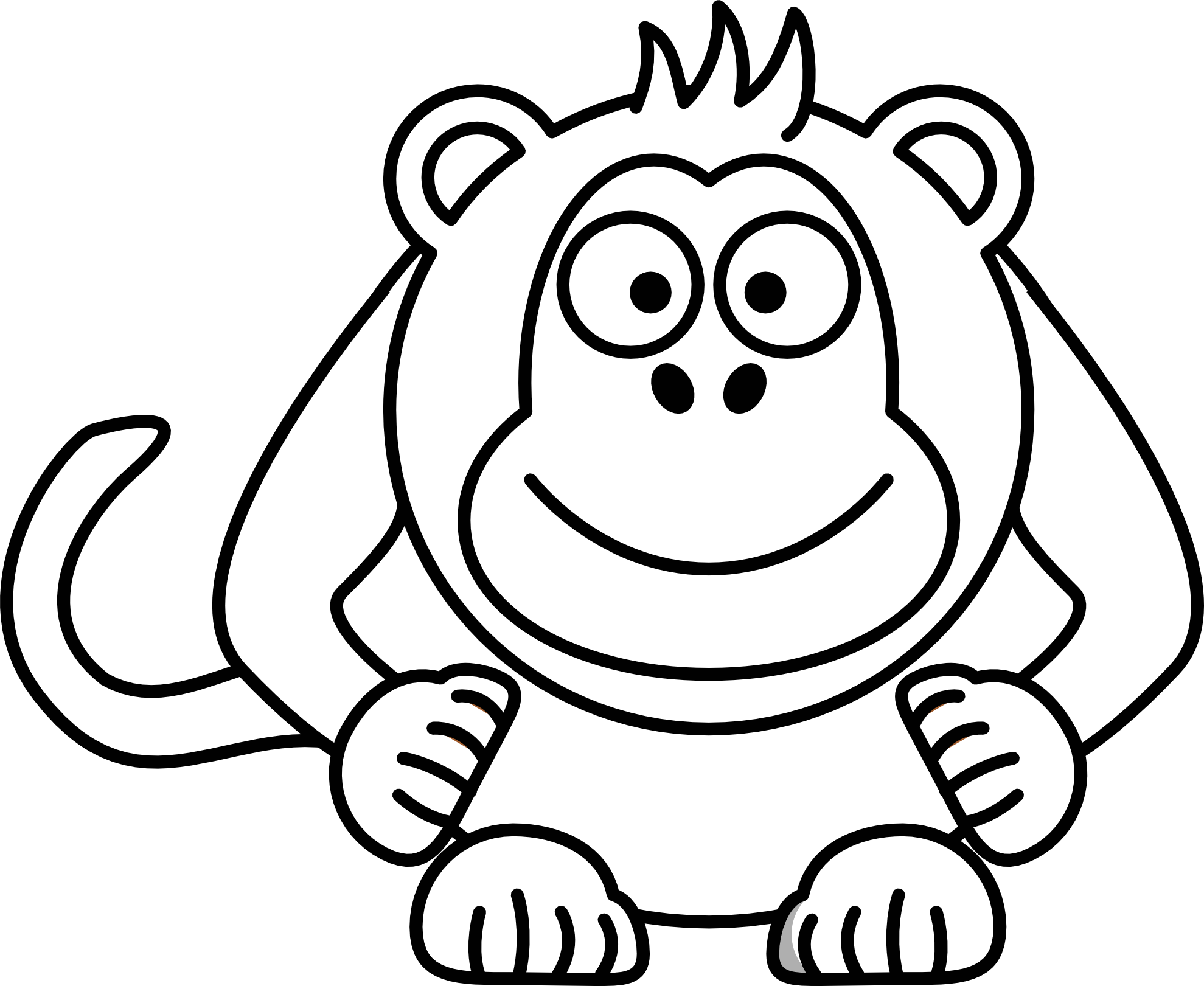Cartoon Monkey Baby - ClipArt Best
