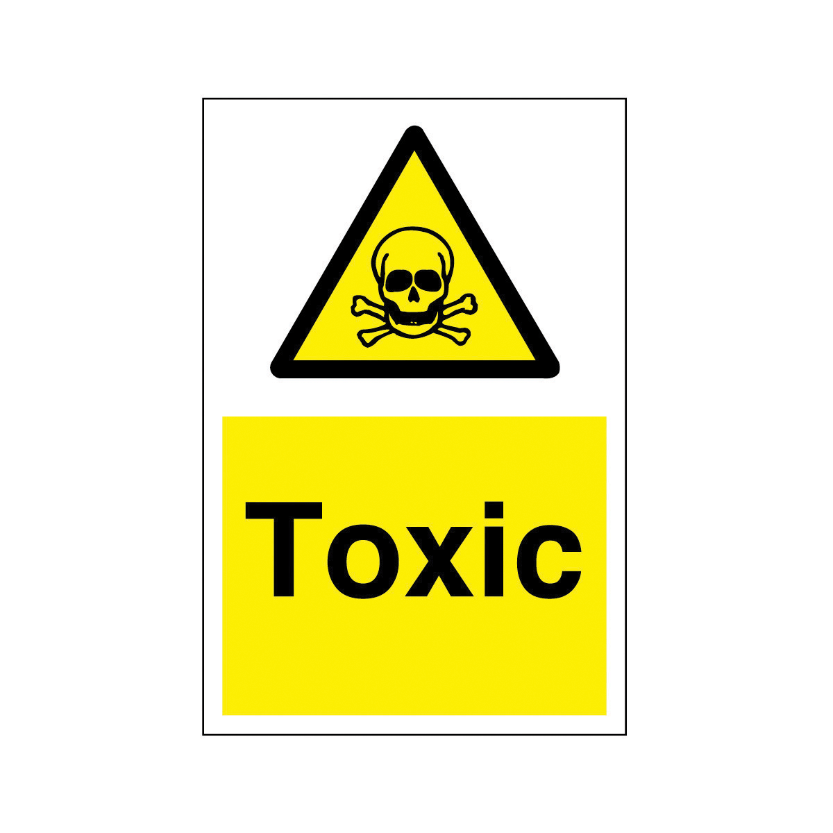 Toxic Safety Sign - Hazard & Warning Sign from BiGDUG UK