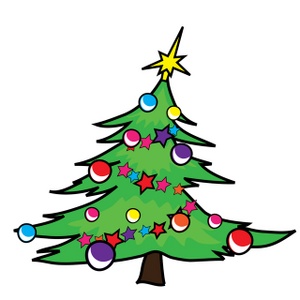 Christmas Tree Clipart Image - Cartoon Christmas Tree