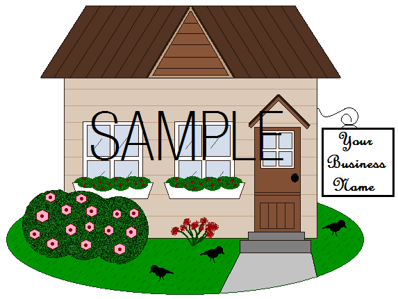 Country Cottage Store Graphic | dinasdesignsgraphics
