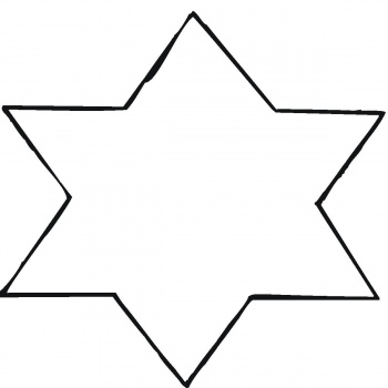 A Star Outline coloring page | Super Coloring
