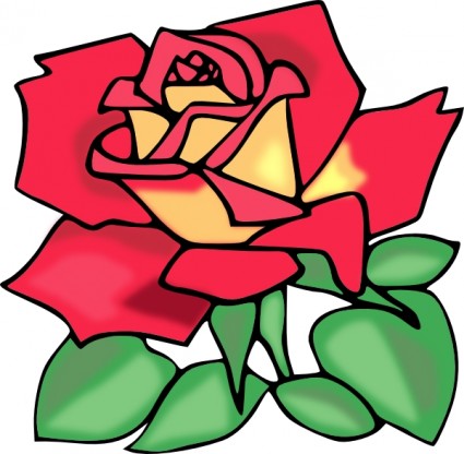 Red Rose clip art Free vector in Open office drawing svg ( .svg ...