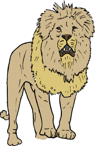 Lion clip art Free Vector