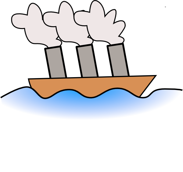 Steamer Boat clip art - vector clip art online, royalty free ...