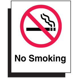 Polished Plastic No Smoking Graphic Sign from Seton.ca, Stock ...