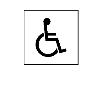 Handicap Accessible (Symbol) Sticker - Epic Signs Online