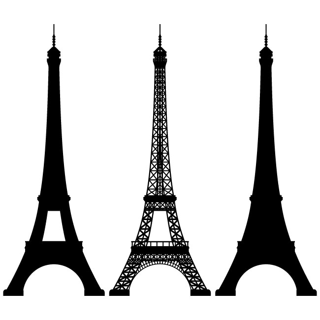 eiffel tower clip art vector free - photo #12