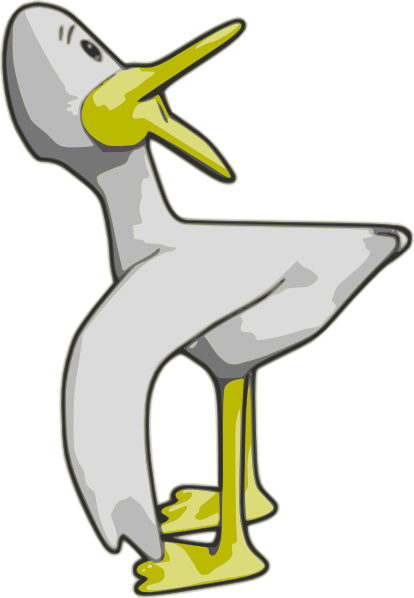 Duck (yellow) clip art Free Vector