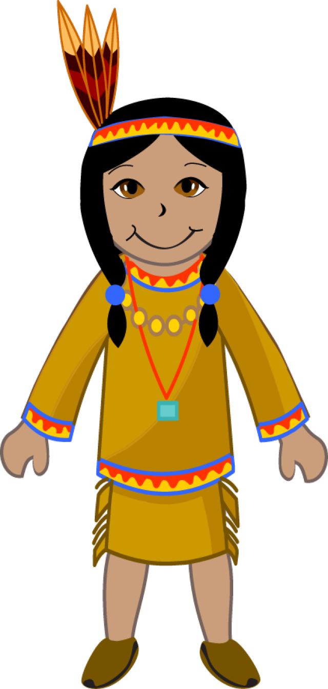 Indian kid clipart