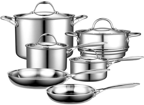 Amazon.com | Cooks Standard Multi-Ply Clad Stainless-Steel 10 ...