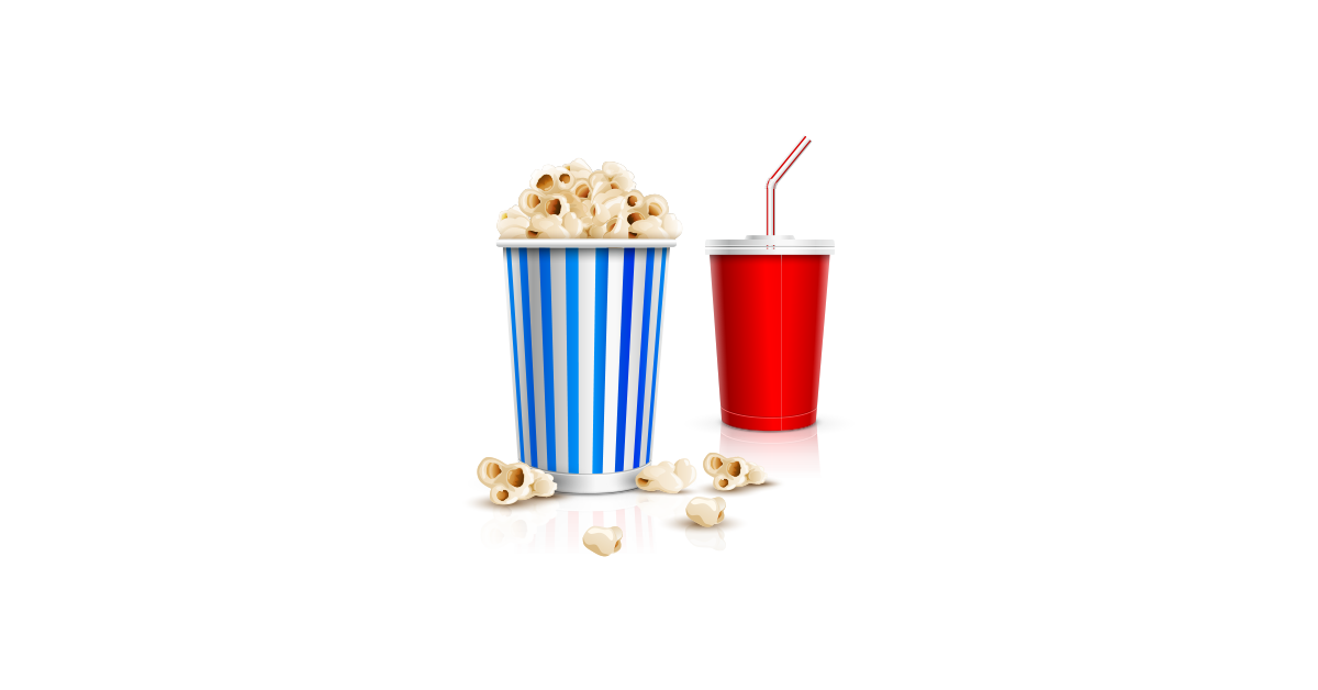 Cinema Popcorn and Drink – Free Vector and PNG | The Graphic Cave