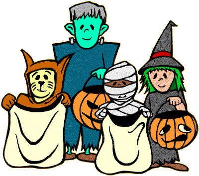 Trick Or Treat Clipart Black And White - Free ...