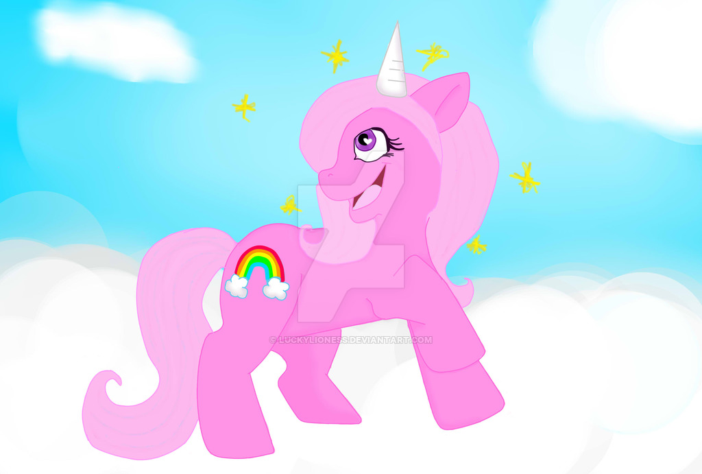 Pink Fluffy Unicorn by LuckyLioness on DeviantArt