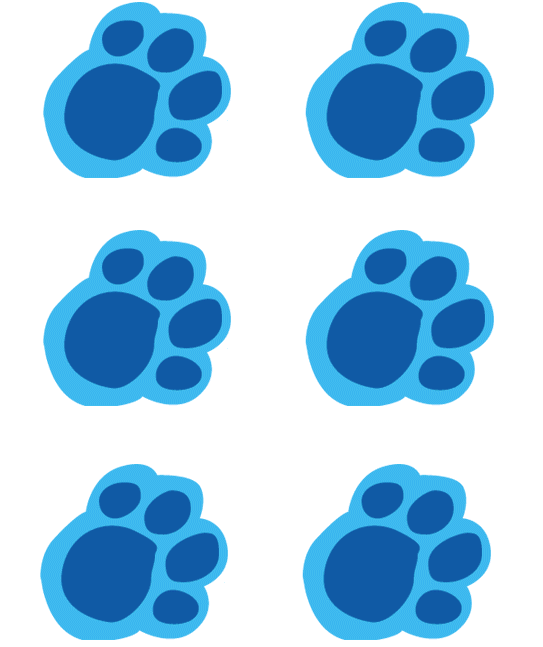 Blue S Clues Paw Print ClipArt Best