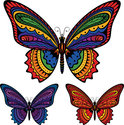 Glass Wing Butterfly Clip Art, Vector Images & Illustrations