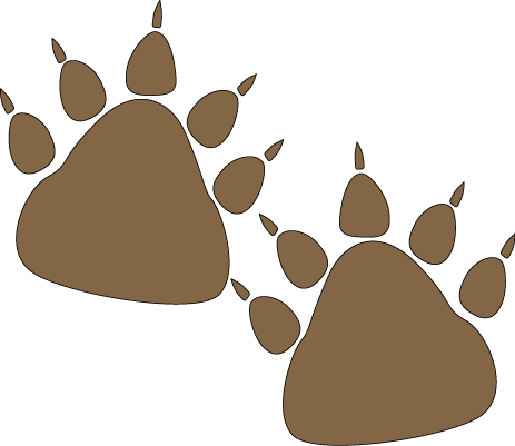 Brown Paw Prints - ClipArt Best