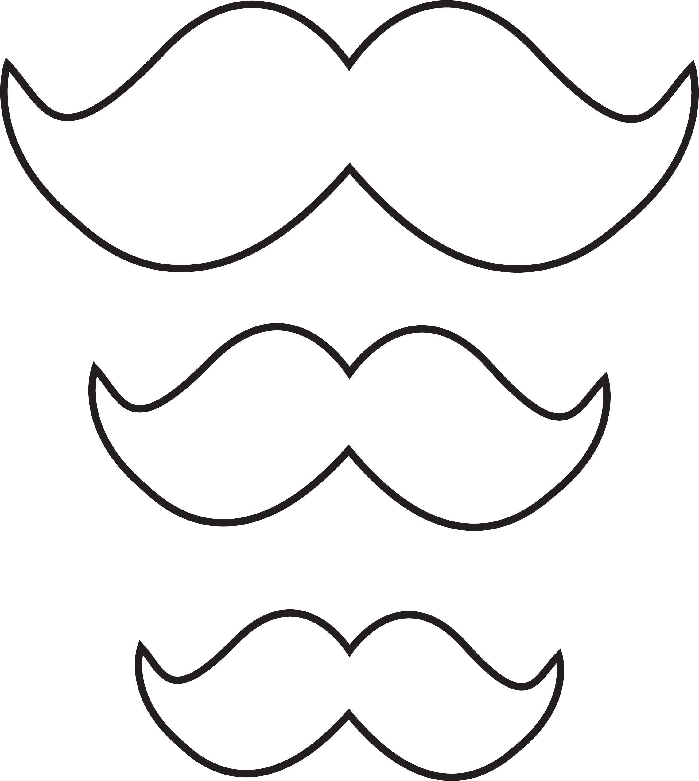 Printable Mustache Stencil Printable Word Searches