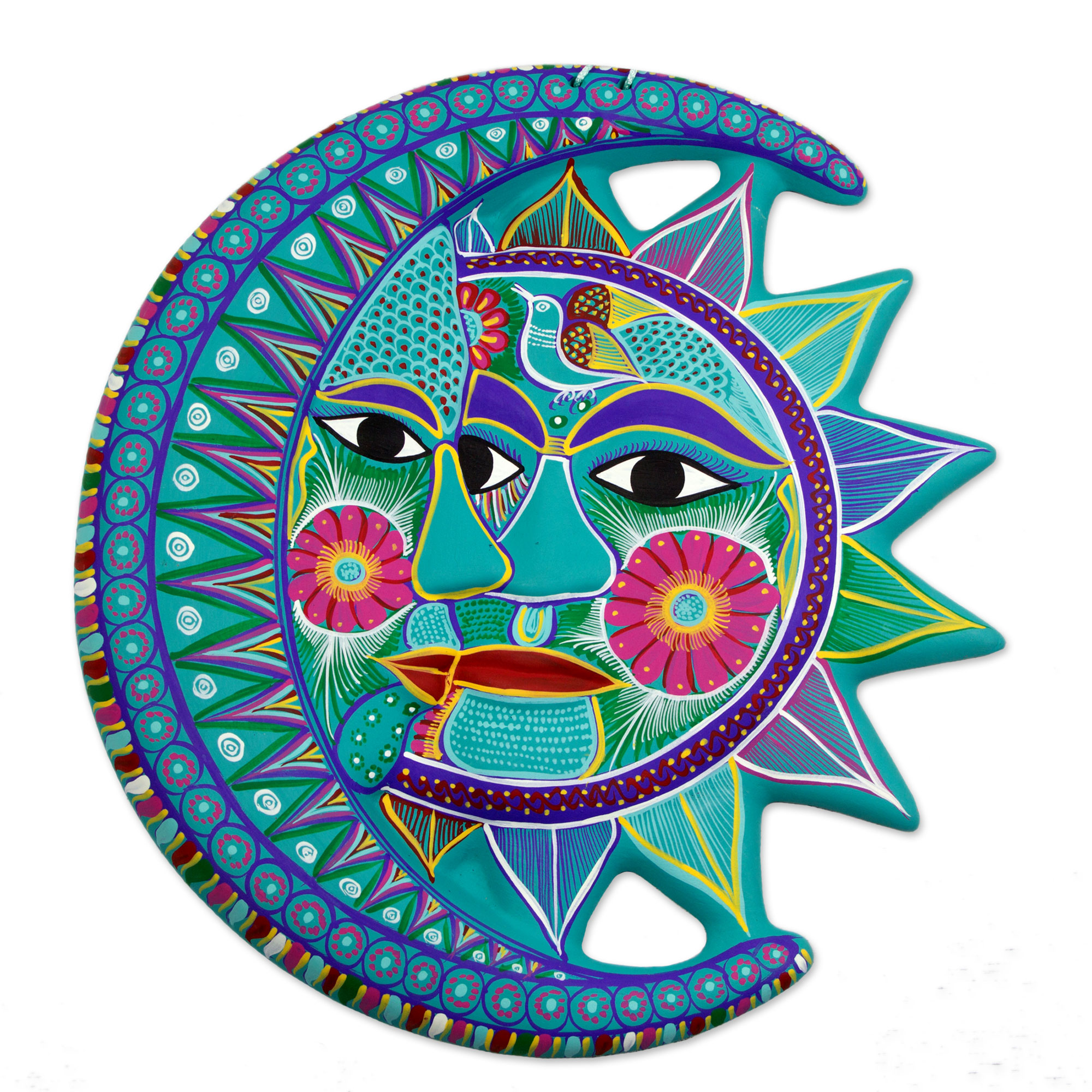 MEXICAN SUN AND MOON WALL ART - Unique Mexican Sun and Moon Wall ...