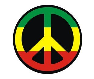 Amazon.com: TY0047 Peace Sign Symbol Logo Sticker, World Peace ...