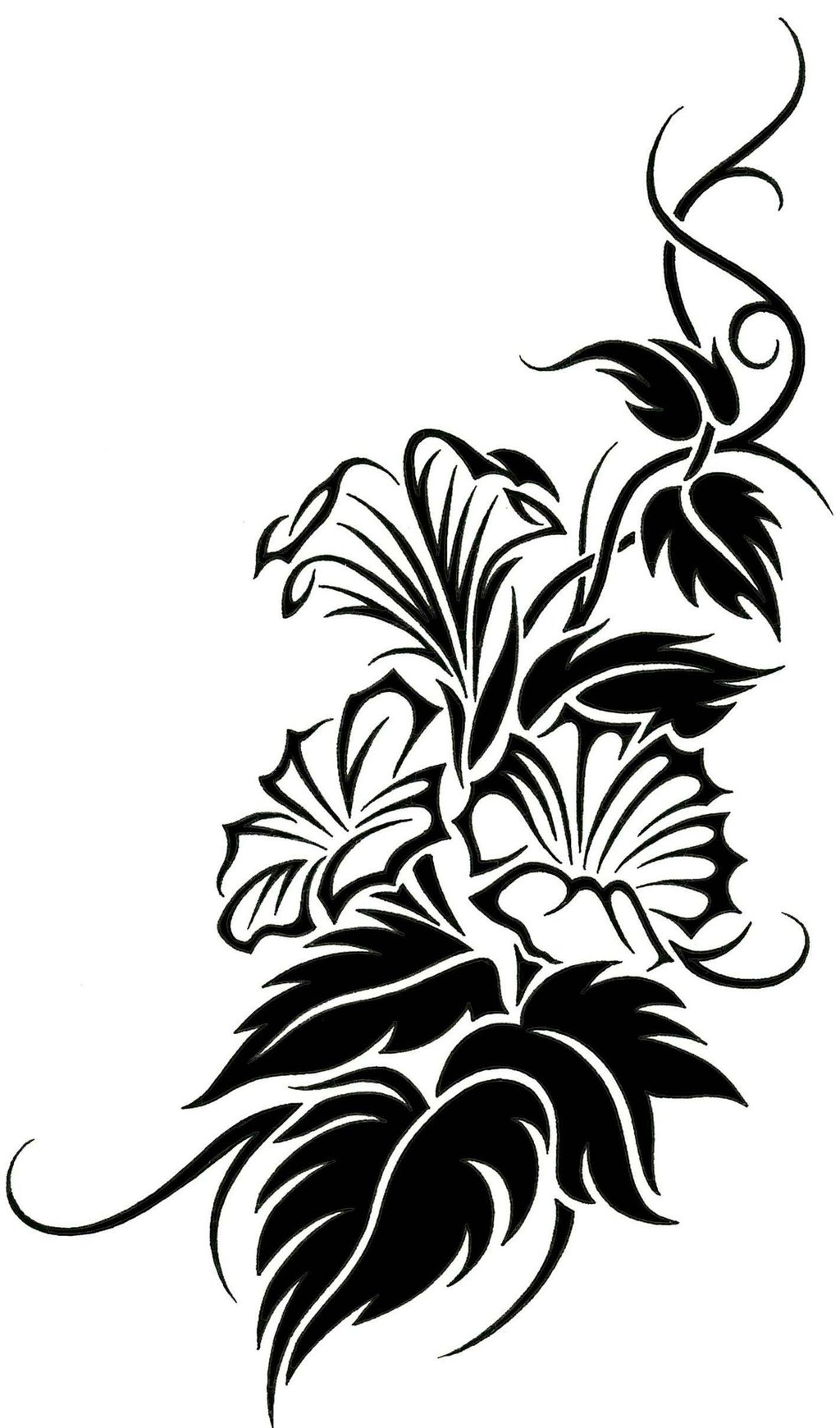 Tribal Heart And Flower Tattoo Designs | Free Download Clip Art ...