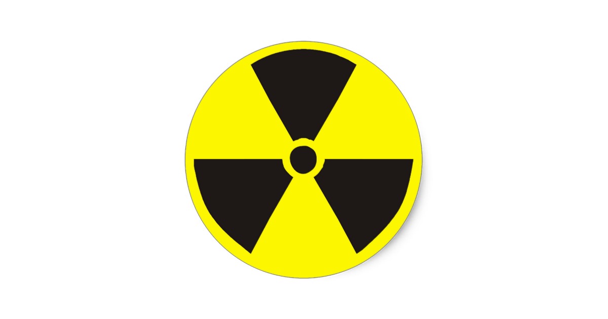 Nuclear Symbol Classic Round Sticker | Zazzle