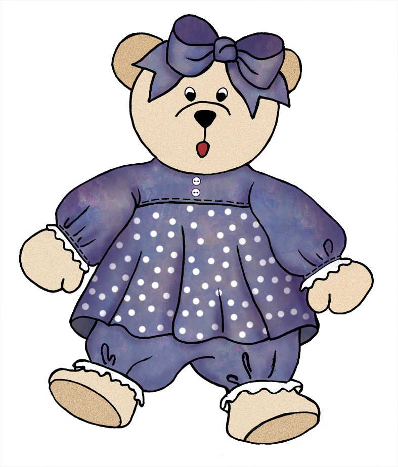 teddy bear with flowers clipart - photo #24